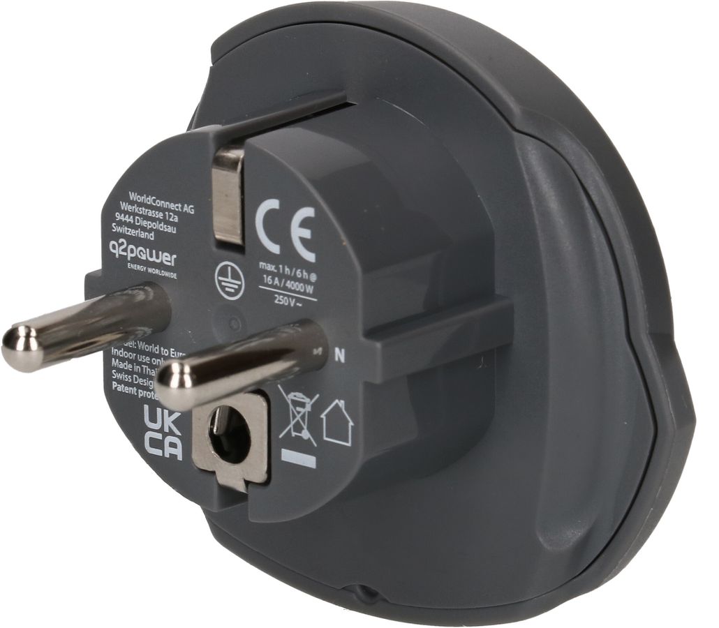 Q2 Power adaptateur mondial Schuko