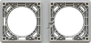Befestigungsrahmen Gr.1x2/2x1 UP exo IP55 lichtgrau