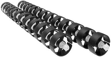 serpentine de câble Orbit 50 1.00m noir RAL9005