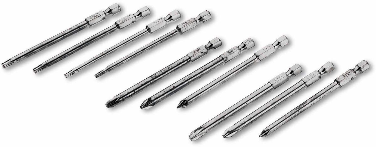 Assor. d'embouts Elektro Top 21 pièces Phillips Pozidriv Torx