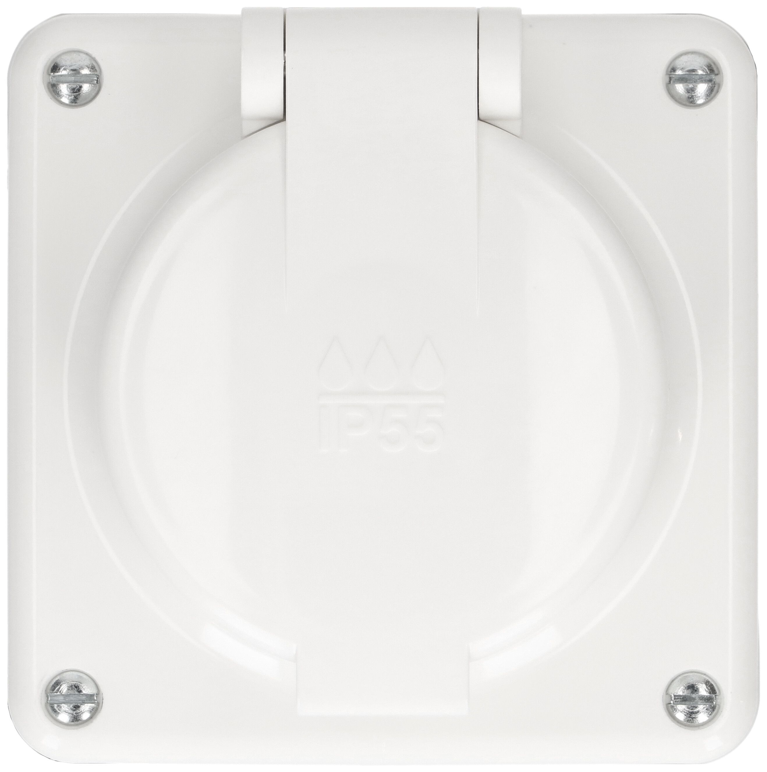 prise 1x type 25 ta.1x1 AP Mica Nass IP55 blanc