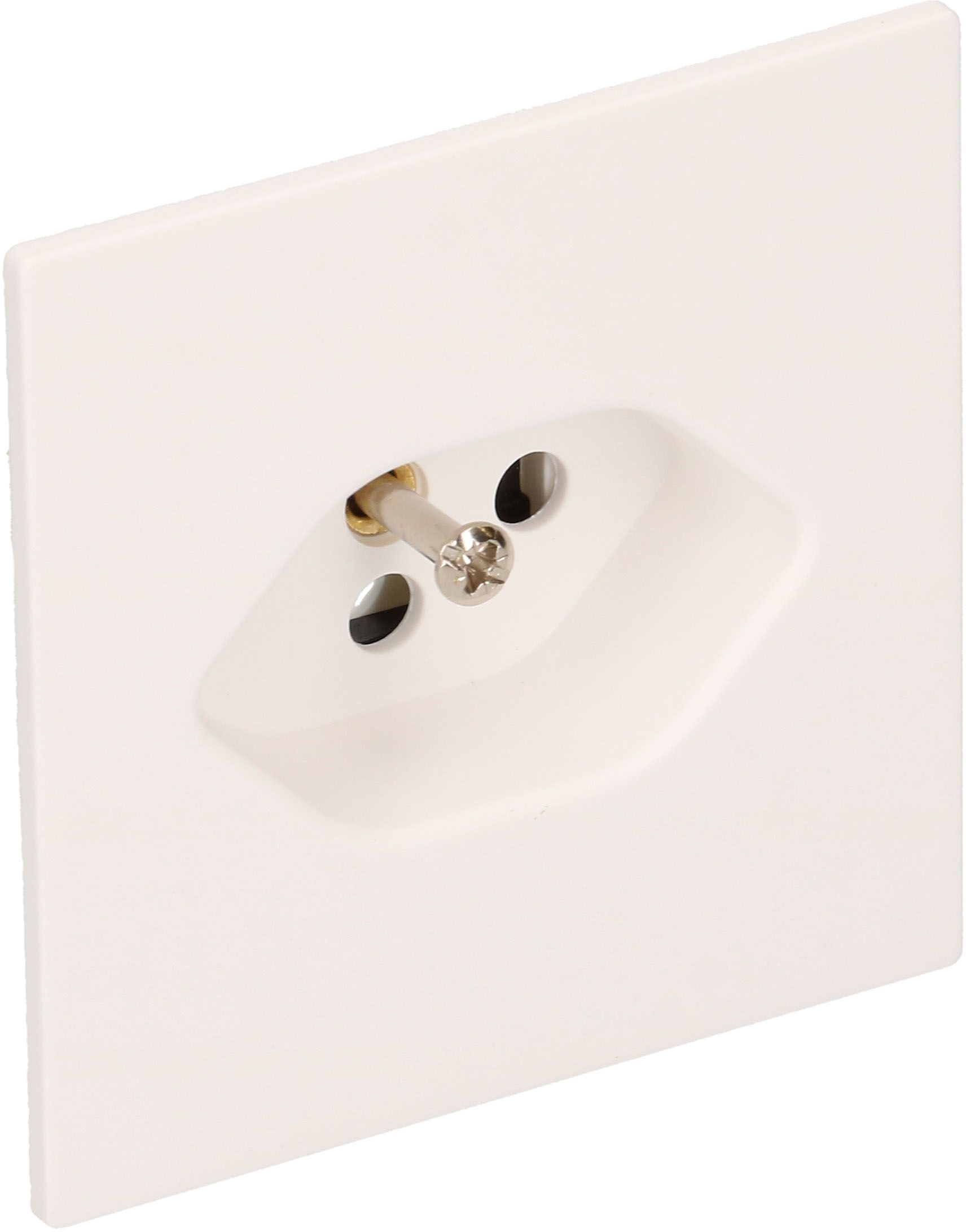 prise 1x type 13 plaque frontale BS Kallysto blanc