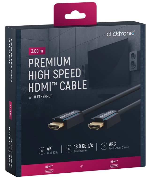 High Speed HDMI Kabel Ethernet 3m