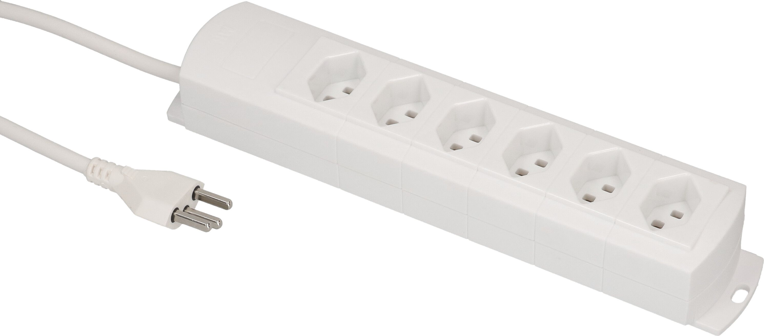 multiprise Prime Line 6x type 23 blanc 5m