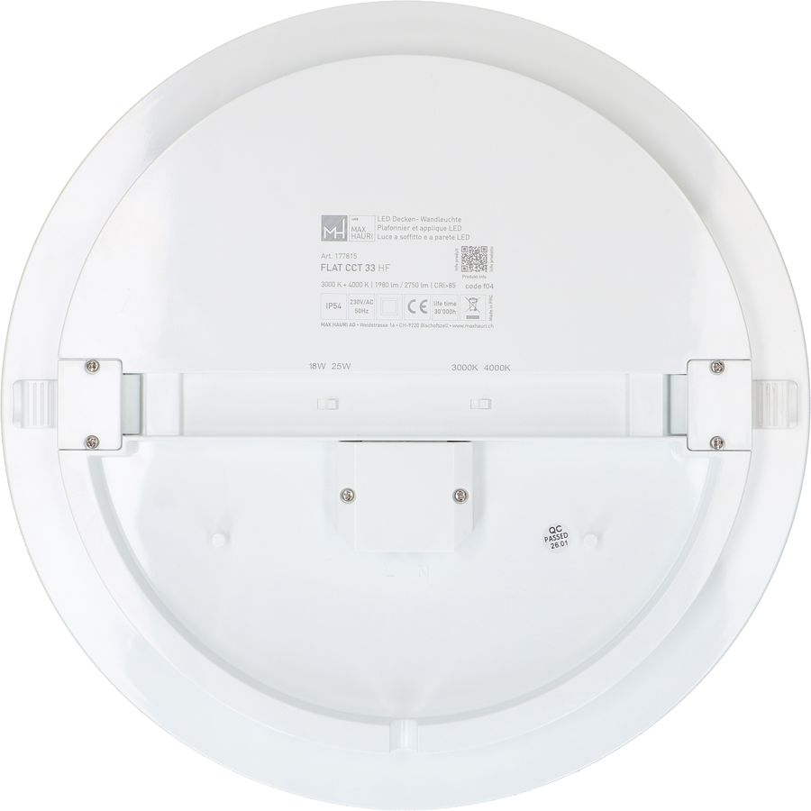 Deckenleuchte FLAT CCT 33 HF 18/25W 1980/2750lm