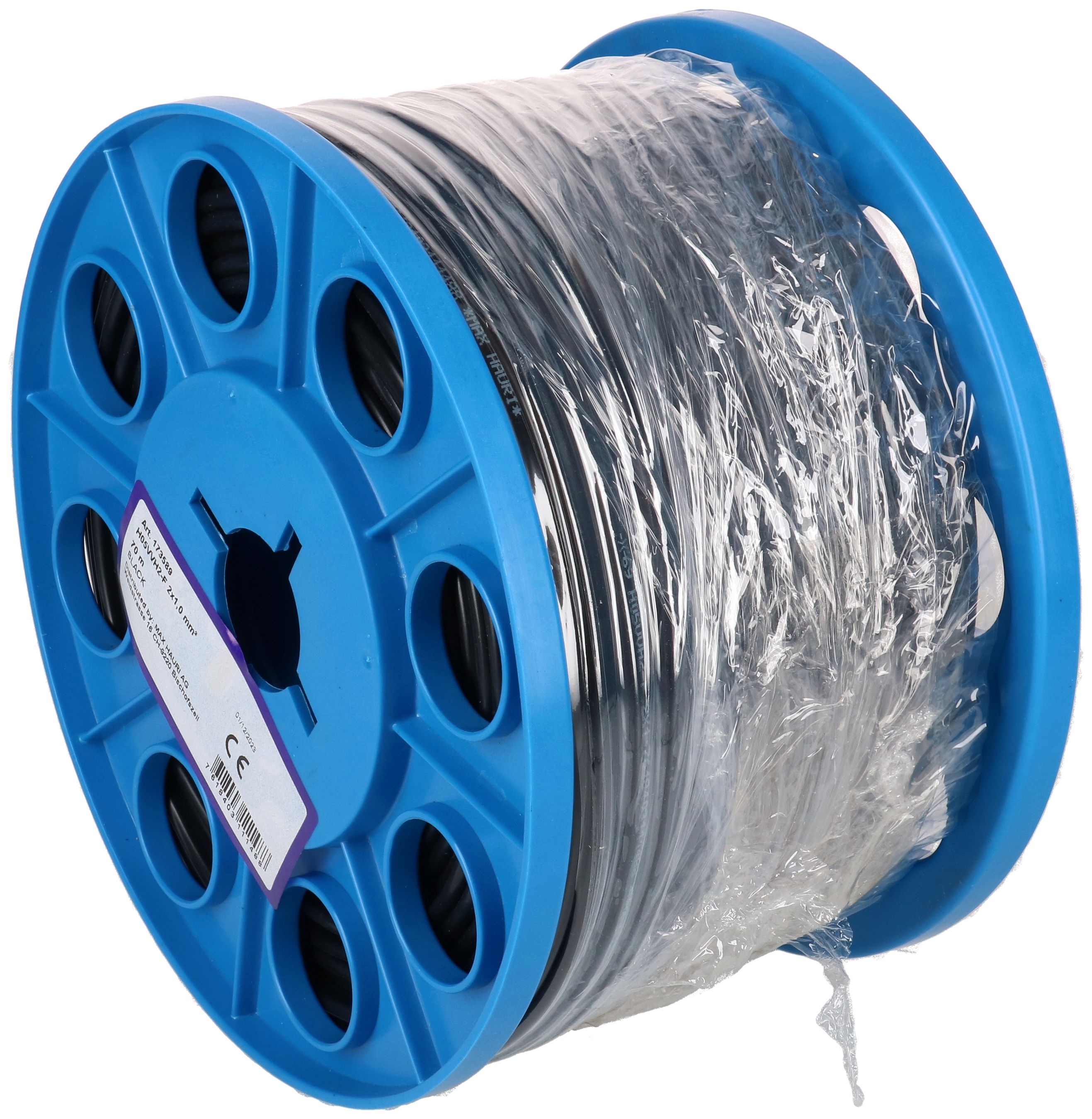 câble TDF H05VVH2-F2X1.0 noir