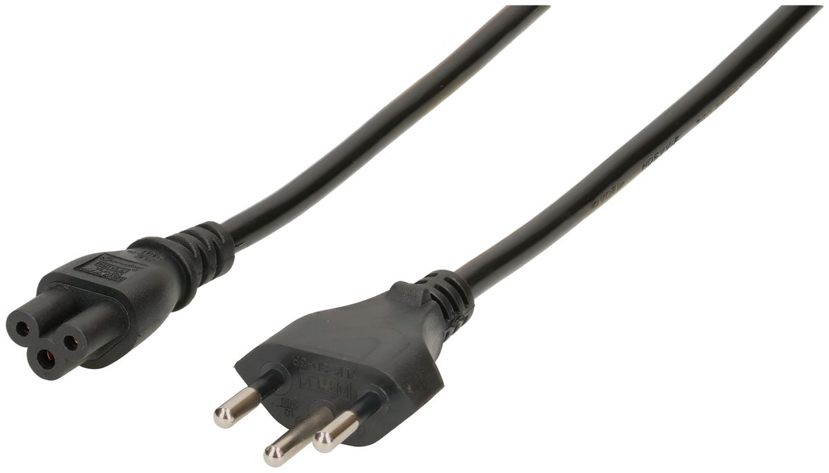 câble d'appareil TD H05VV-F3G0.75 3m noir type 12/C5