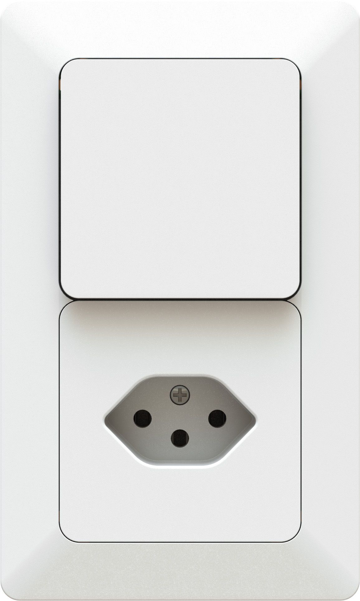 combinaison interrupteur s3 / type 13 ta.2x1 ENC priamos blanc