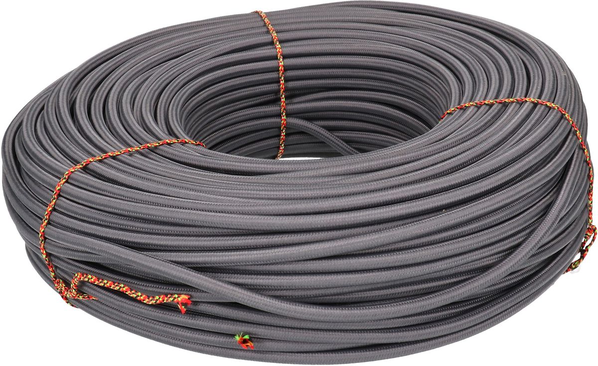 câble textile TD H05VV-F3G1.0, anthracite