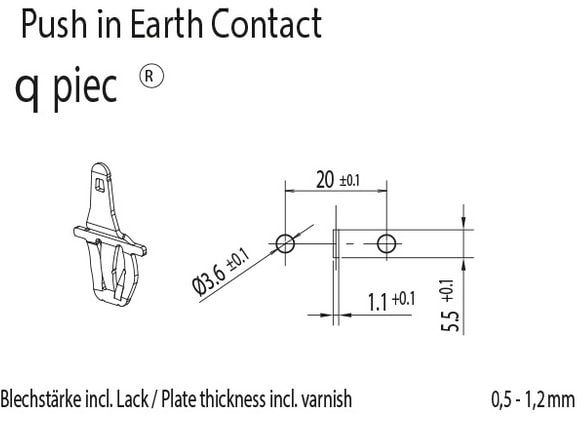 SLK7 borne de connexion 5 pôles 0.5-2.5mm2 super plat blanc