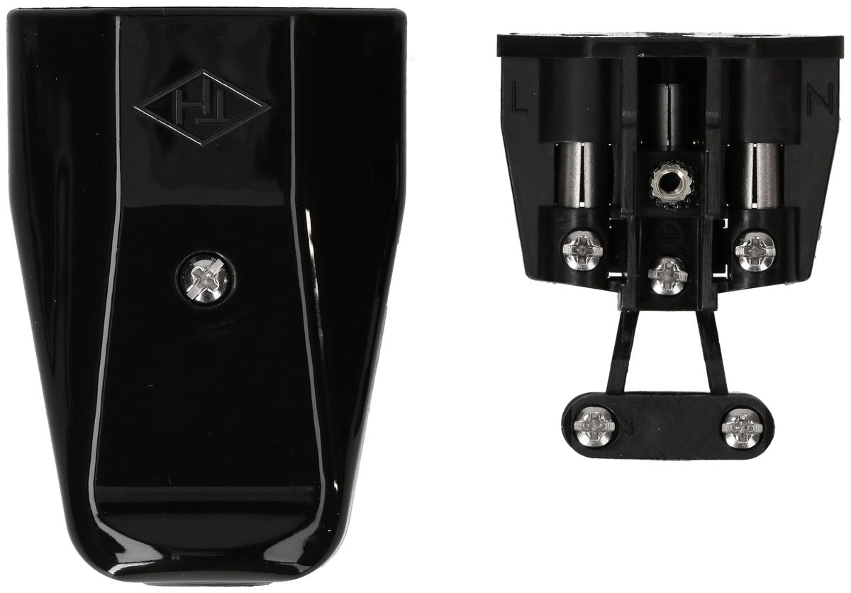 Prise TH type 13 3-pôles noir pour diamètre du câble 6.0-8.5mm