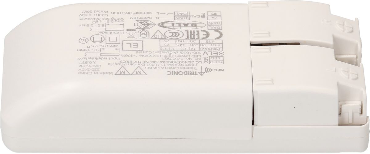 driver constant LED DALI-2 NFC programmé 260mA / 11.44W