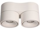 LED plafonnier DOUBLE SHINE blanc mat 3000K 2200lm 2x 36°