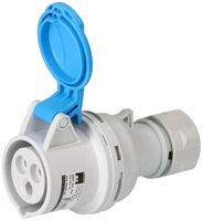 prise CEE 2P+E 230V/16A bleu IP44