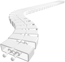 serpentine de câble Cube SL 1.00m blanc RAL9003