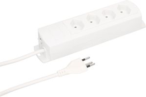 multiprise Prime Line 4x type 13 blanc 3m