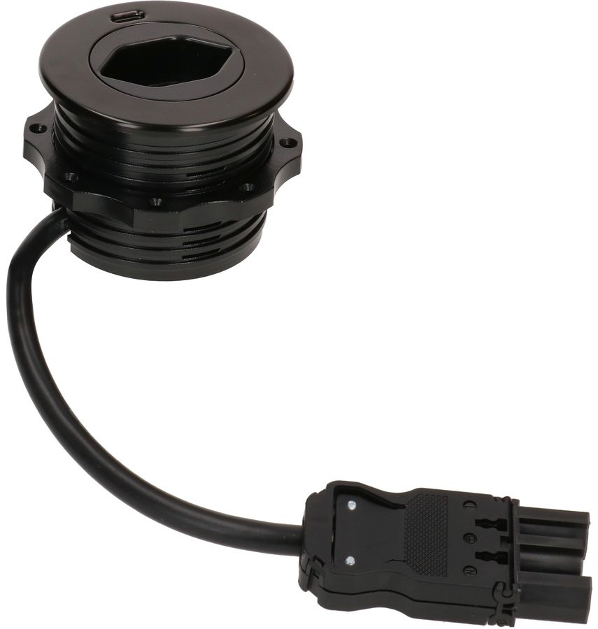 SOLO Steckdoseneinheit schwarz 1x Typ 13 1x USB-C