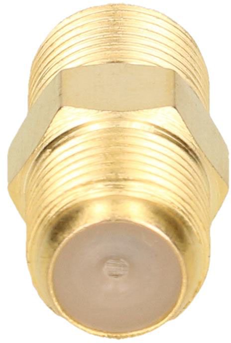 F-Verbinder 2x F-Buchse gold