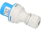 fiche CEE 2P+E 230V/16A bleu IP44