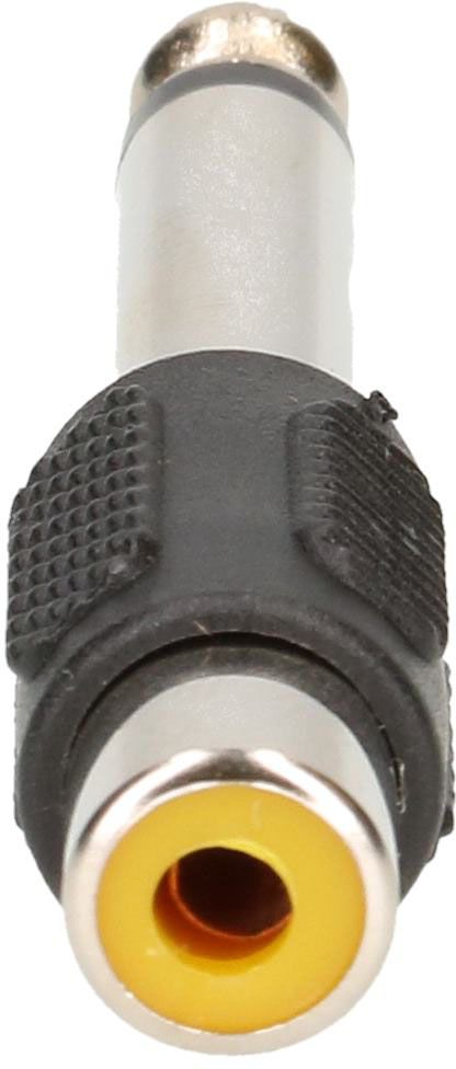 adaptateur audio mono fiche jack/prise RCA noir