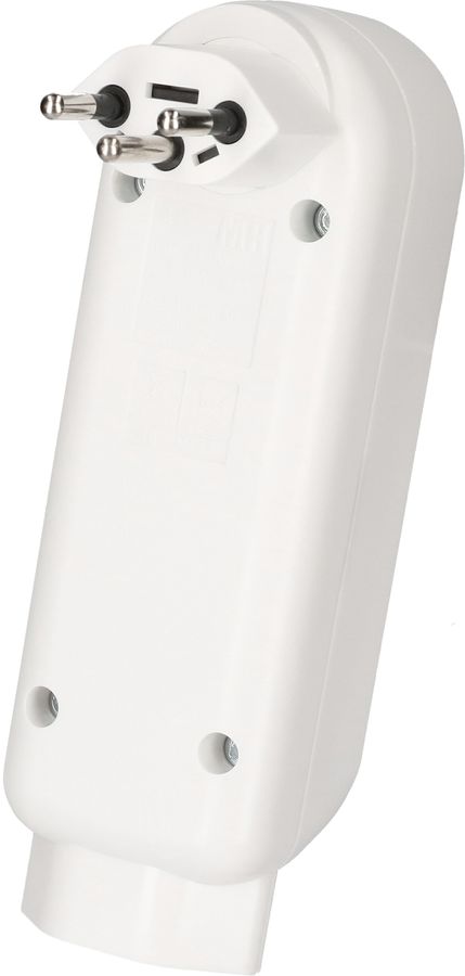 multi adaptateur ADAPT 3+1x type 13 blanc rotatif