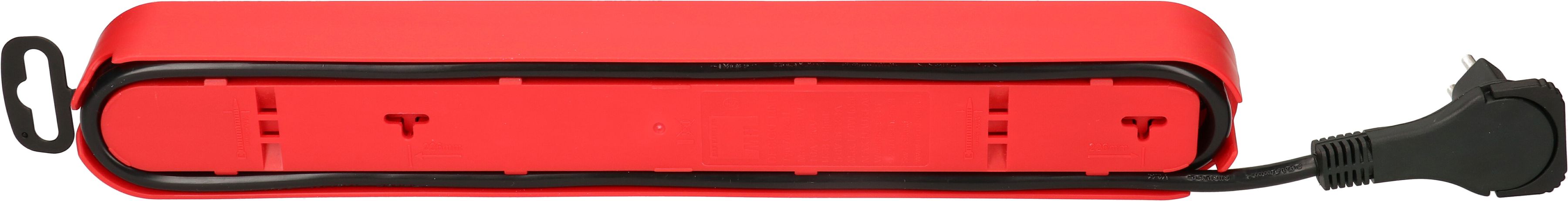 multipresa Design Line 5x tipo 13 USB A+C ro/ne interr. 2.2m pia.