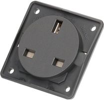 prise 1x type G appareil + plaque frontale BS Berker Integro ant.