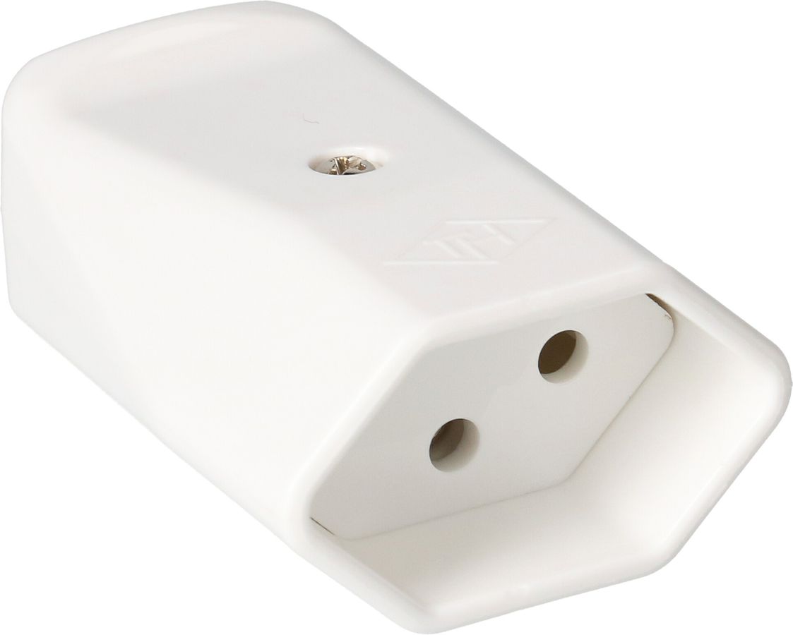 Prise TH type 13 3-pôles balnc pour diamètre du câble 6.0-8.5mm