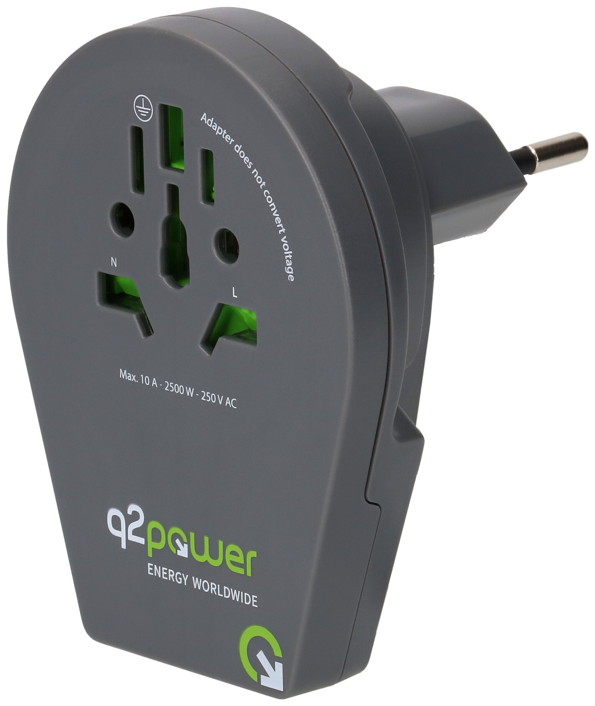 Q2 Power adaptateur mondial CH - USB