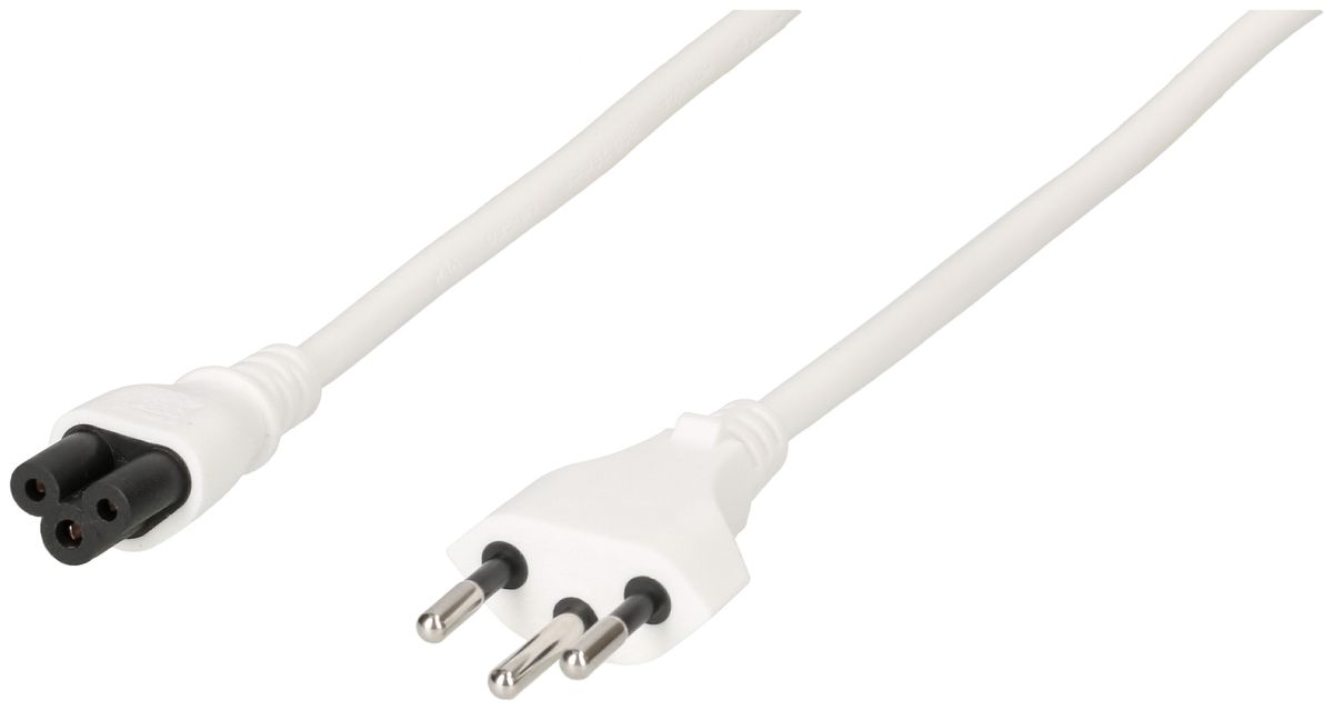 câble d'appareil TD H05VV-F3G0.75 1.8m blanc type 12/C5