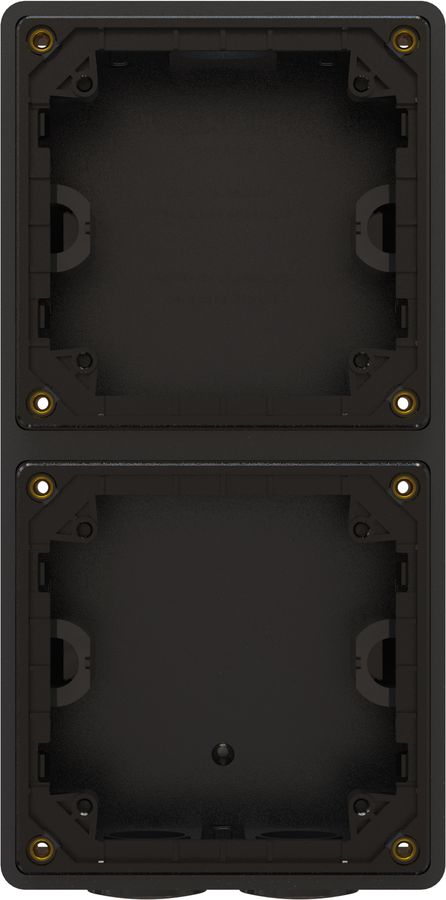 boîtier ta.2x1 AP exo IP55 noir