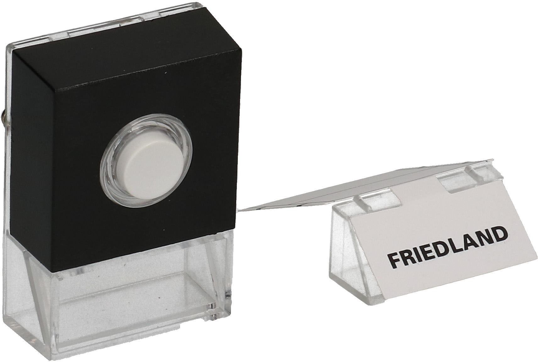 Bouton-poussoir Pushlite noir lumineux