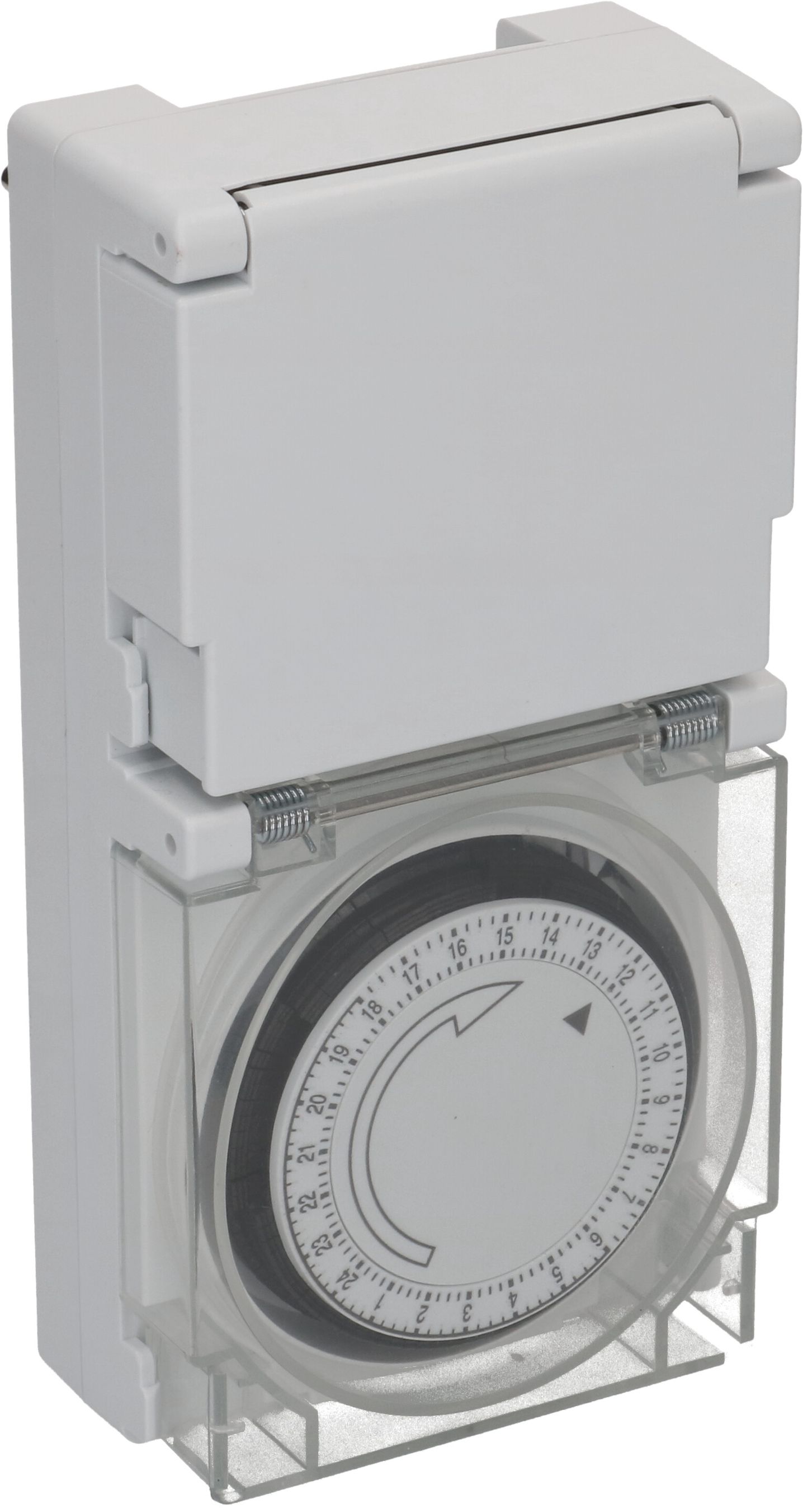 programmateur horaire IP55 24h analogique blanc