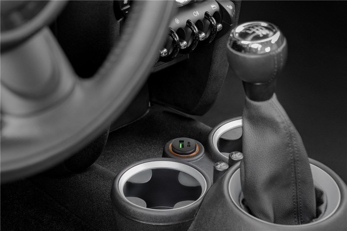 adaptateur de charge rapide USB voiture USB-C PD USB-A QC 27W nr