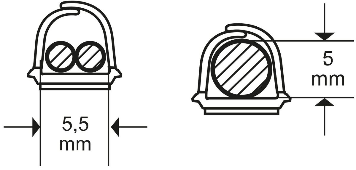 Kabelkanal Cablefix 5mm braun selbstklebend 1m 4 Stück