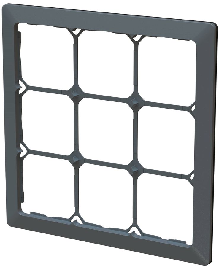 Abdeckrahmen Gr.3x3 UP inkl. Designprofil priamos anthrazit