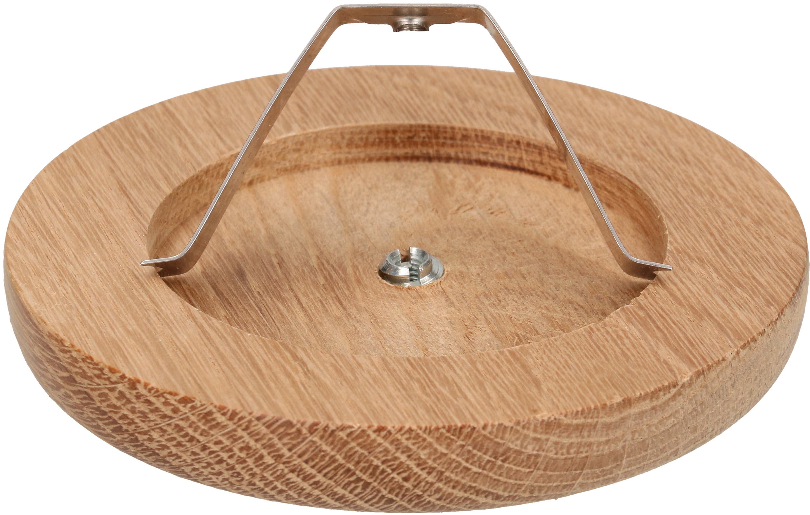 rosette de plafond rond étrier à ressort bois