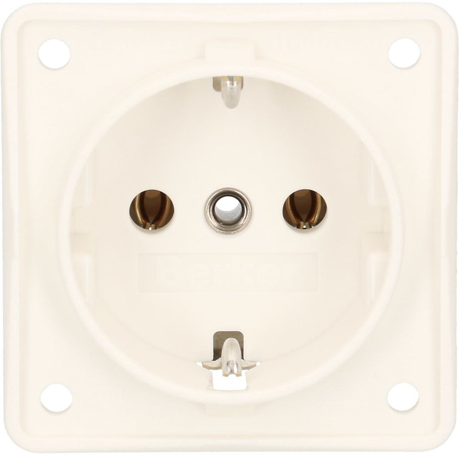 presa 1x Schuko apparecchio con placca frontale Berker Integro bi