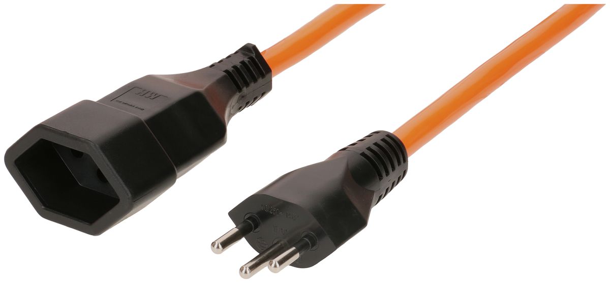 Rallonge EPR/PUR H07BQ-F3G1.5 5m orange type 12 / type 13