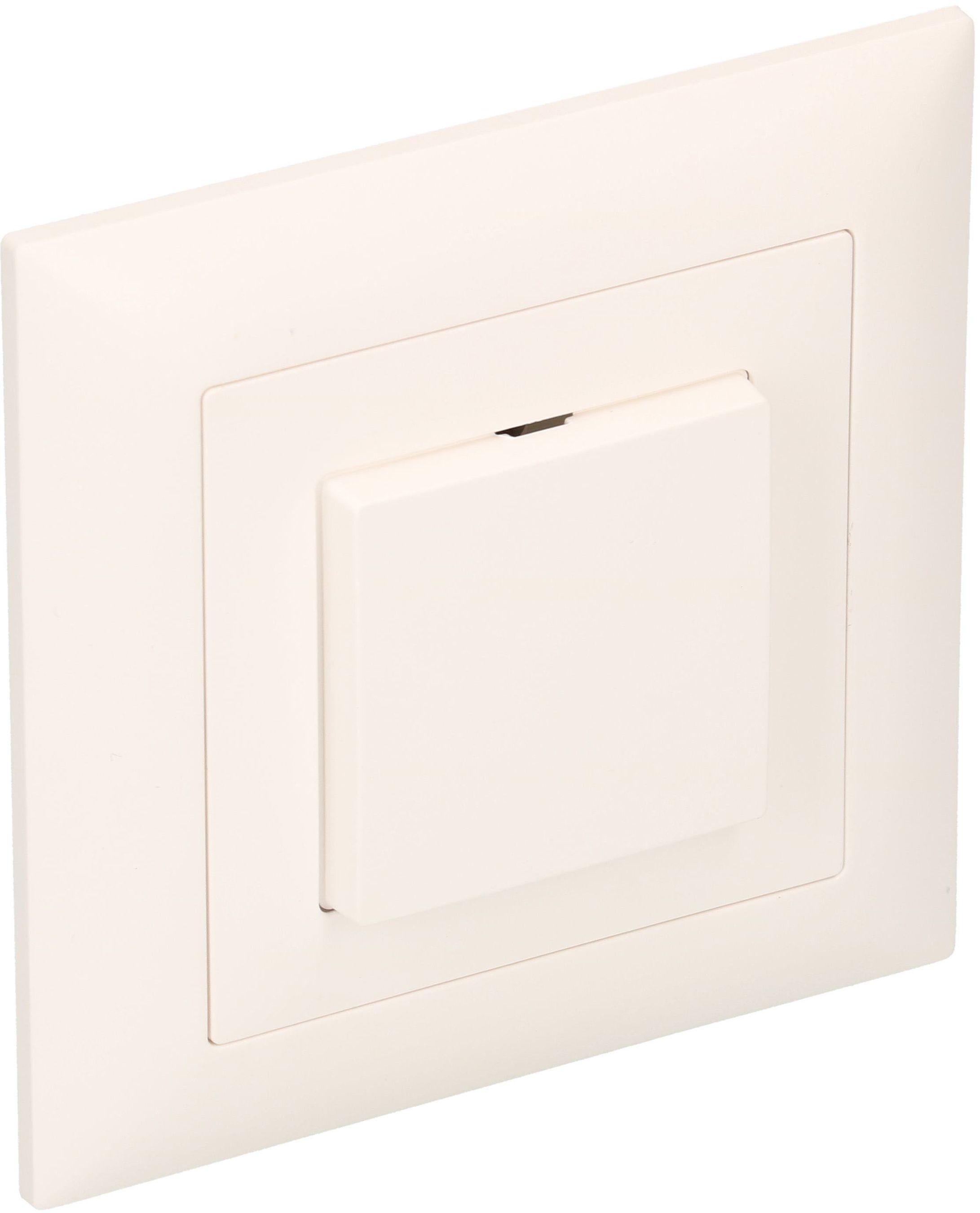 Druckschalter Schema 3 blau beleuchtet UP EdizioDue weiss