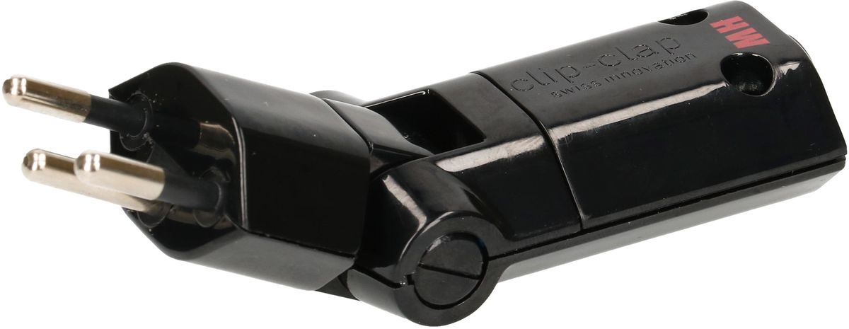 fiche clip-clap type 12 débrochable rotative noir