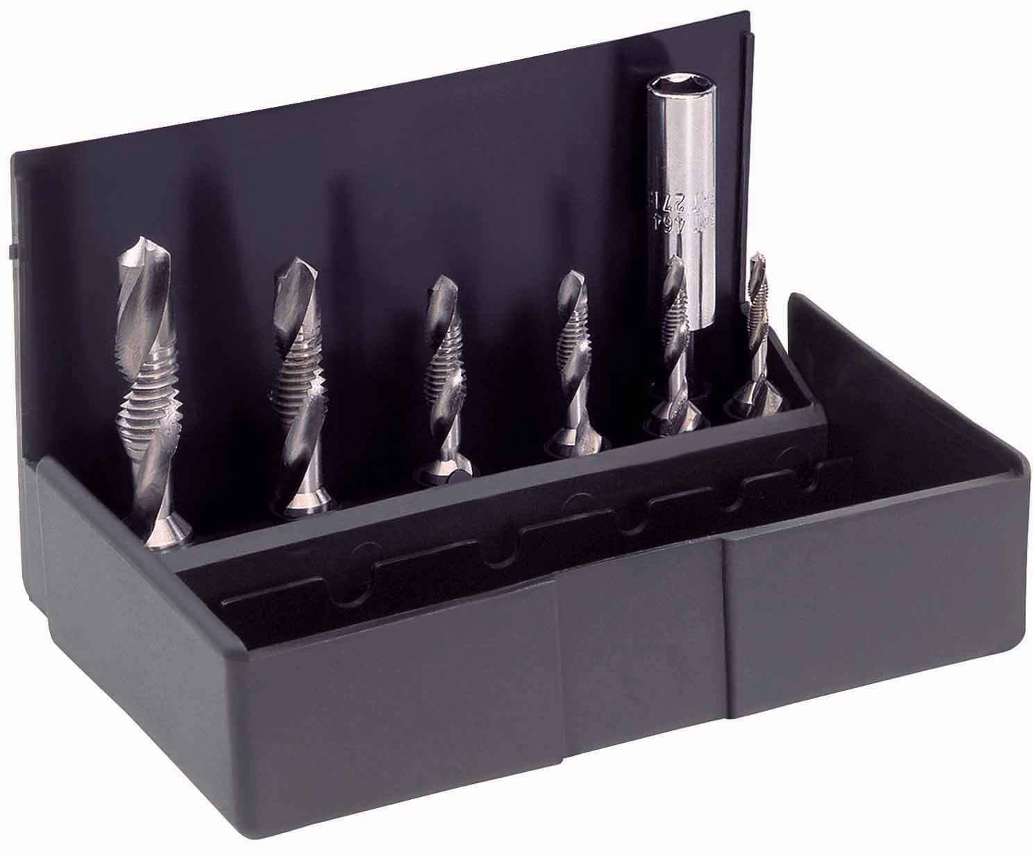 Assortiment de tarauds combinés 1 pièce de chaque M 3-4-5-6-8-10