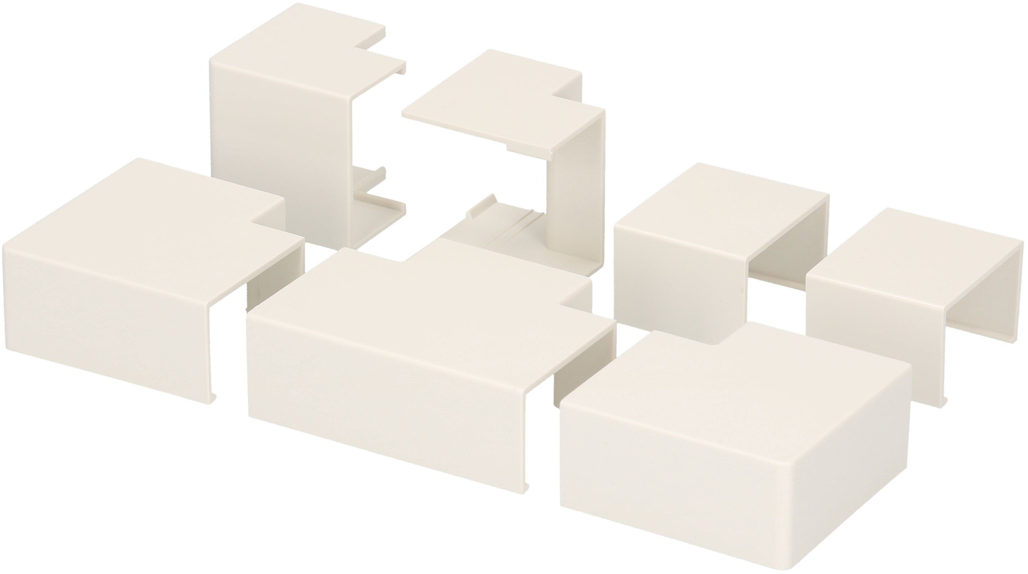 Kabelkanal Verbindungen 25x16mm weiss assortiert 7-teilig