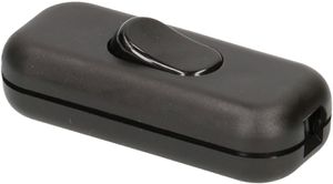 interrupteur à cordon 1 pôle, OFF 2(1)A, noir