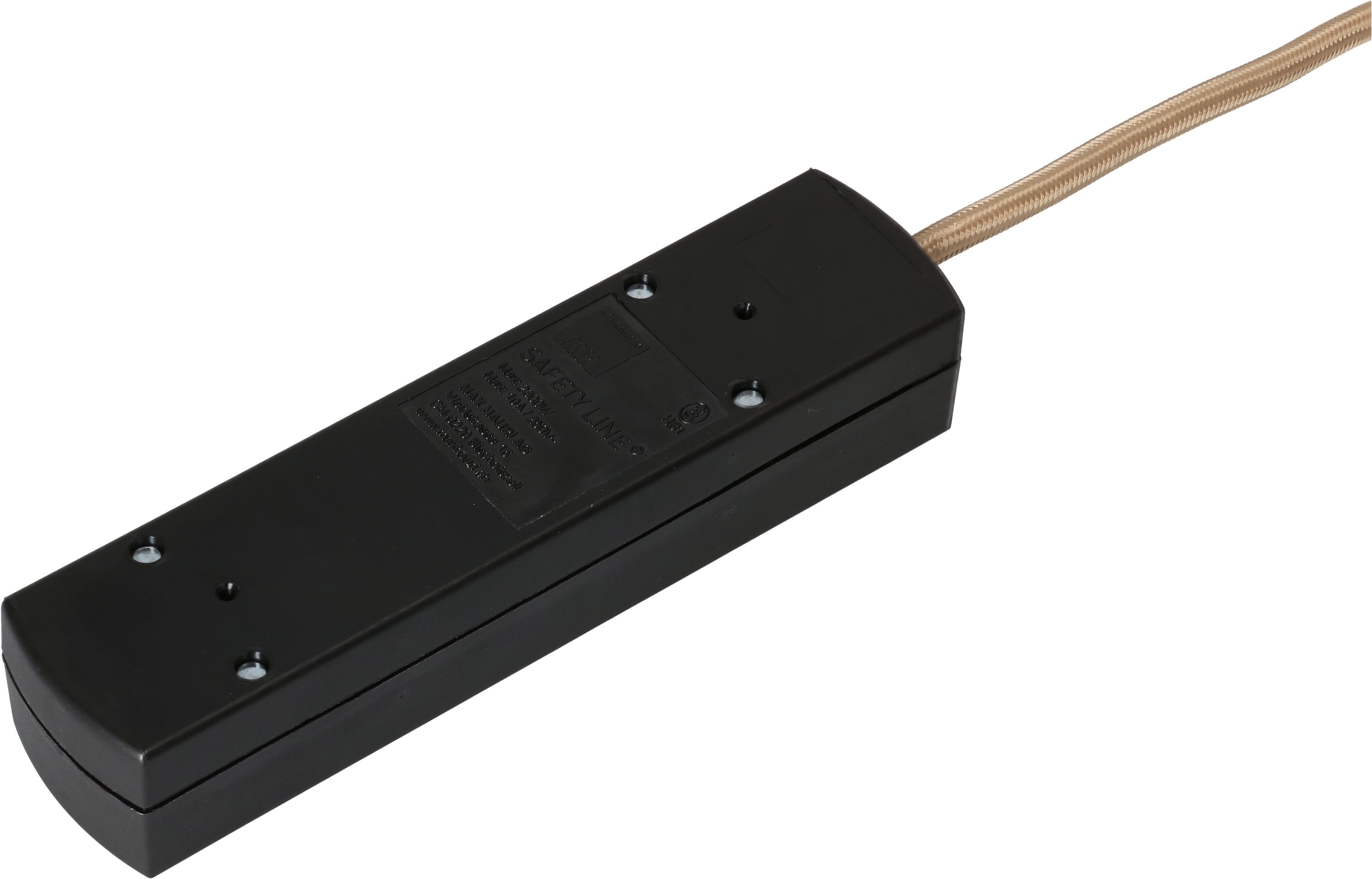 multiprise TEX 5x type 13 noir-or 2m