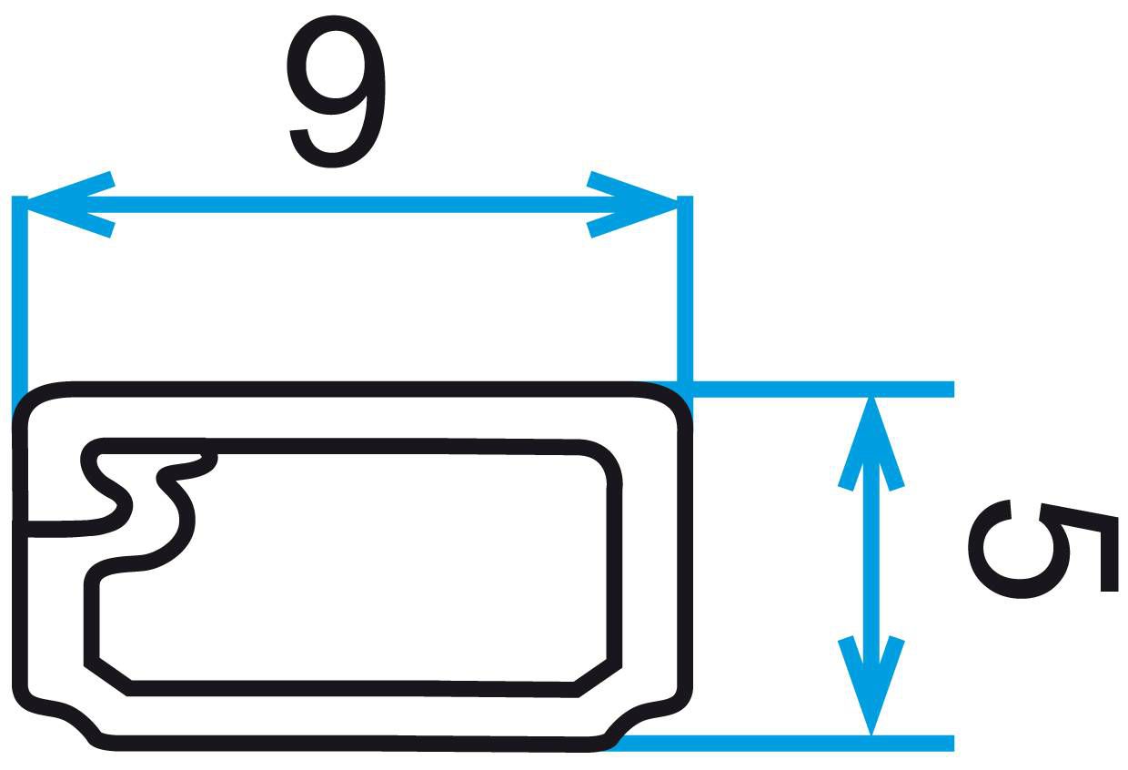 Goulotte 9x5mm blanc auto-adhésif 2m