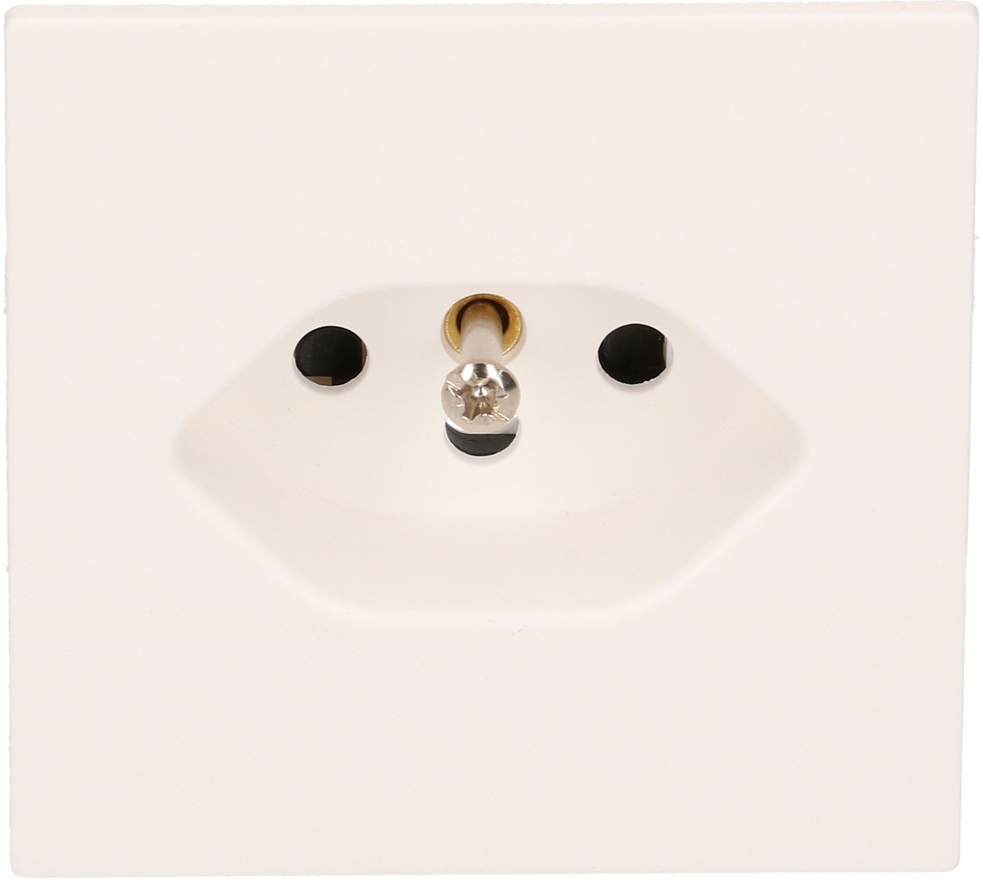 prise 1x type 13 plaque frontale BS Kallysto blanc