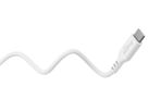 câble de recharge USB-C silicone 1.5m blanc