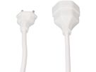 Rallonge TD H05VV-F3G1.0 1m blanc BS type 12 / type 13