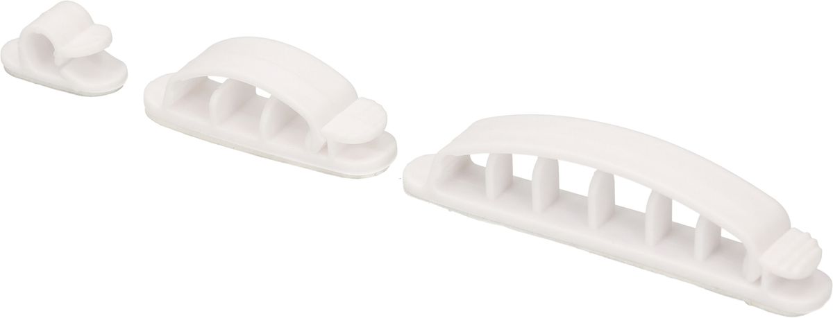 CLIP-SET 8x blanc assortis